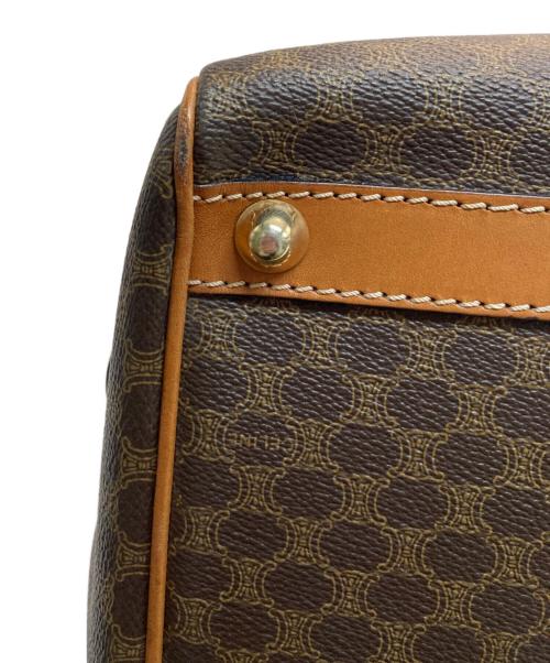 CELINE（セリーヌ）CELINE (セリーヌ) マカダム柄 ミニボストンバッグ ブラウンの古着・服飾アイテム