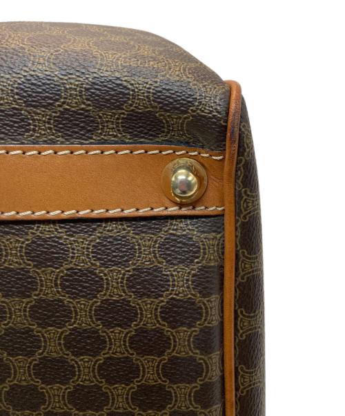 CELINE（セリーヌ）CELINE (セリーヌ) マカダム柄 ミニボストンバッグ ブラウンの古着・服飾アイテム