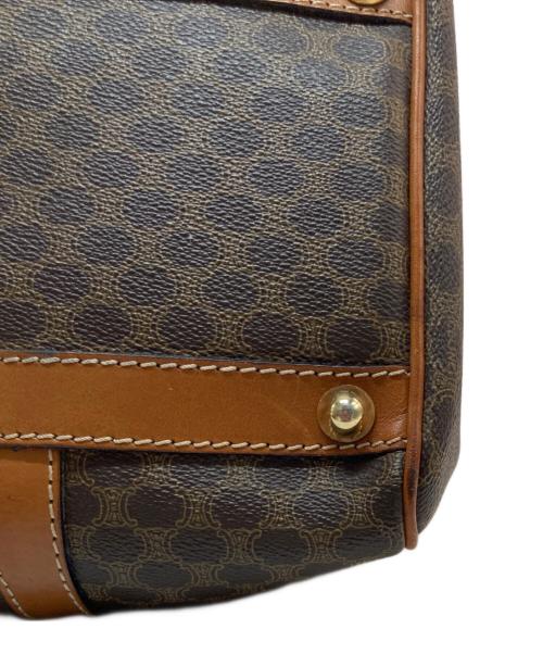 CELINE（セリーヌ）CELINE (セリーヌ) マカダム柄 ミニボストンバッグ ブラウンの古着・服飾アイテム