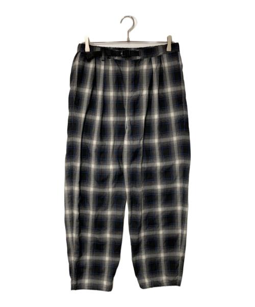 koti BEAUTY&YOUTH（コティ ビューティーアンドユース）koti BEAUTY&YOUTH (コティ ビューティーアンドユース) WOOL 2P EASY クライミングパンツ ブラック×グレー サイズ:Mの古着・服飾アイテム