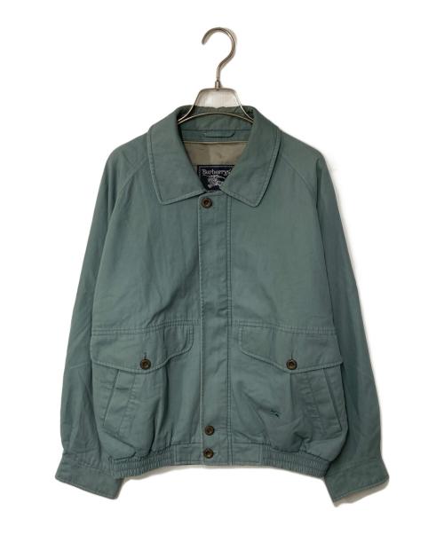 Burberry's（バーバリー）Burberry's (バーバリー) ホース刺繍ブルゾン ブルー サイズ:Lの古着・服飾アイテム