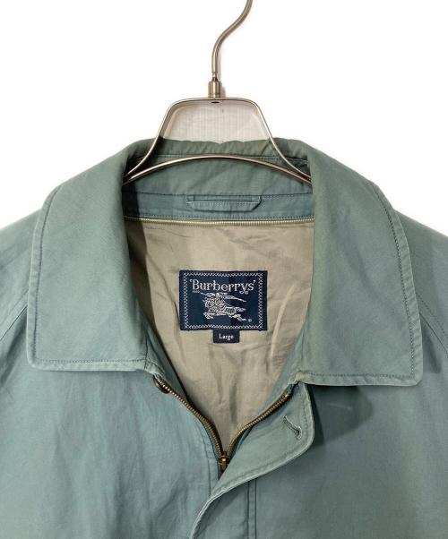 Burberry's（バーバリー）Burberry's (バーバリー) ホース刺繍ブルゾン ブルー サイズ:Lの古着・服飾アイテム