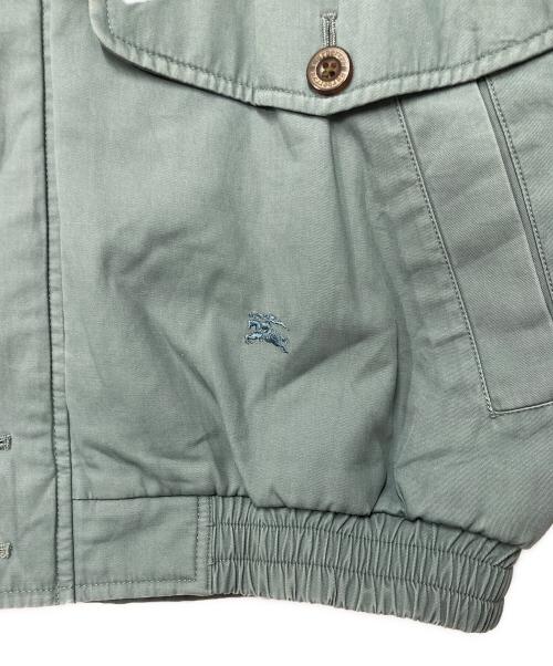 Burberry's（バーバリー）Burberry's (バーバリー) ホース刺繍ブルゾン ブルー サイズ:Lの古着・服飾アイテム