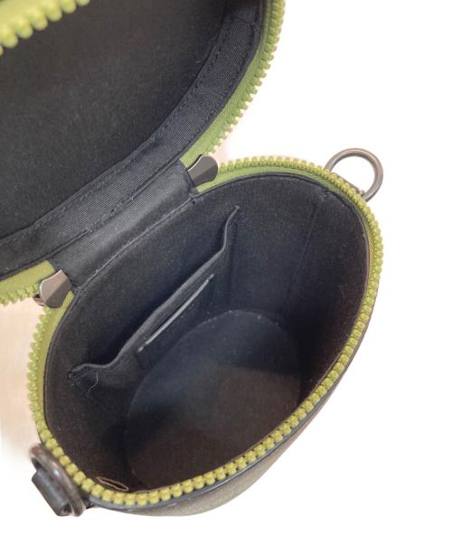 COACH（コーチ）COACH (コーチ) シグネチャー バーレル クロスボディ ショルダーバッグ ブラック×オリーブの古着・服飾アイテム