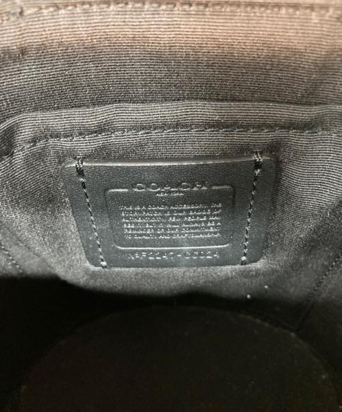 COACH（コーチ）COACH (コーチ) シグネチャー バーレル クロスボディ ショルダーバッグ ブラック×オリーブの古着・服飾アイテム