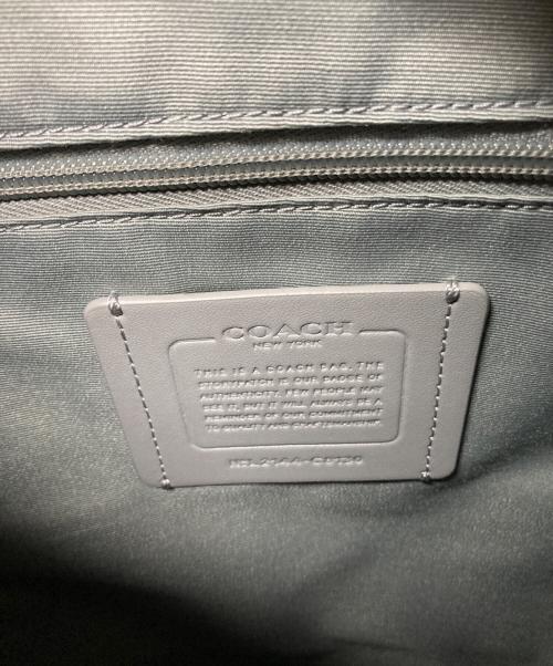 COACH（コーチ）COACH (コーチ) トラック バックパック カラーブロック シグネチャー キャンバス ベージュ×オレンジの古着・服飾アイテム