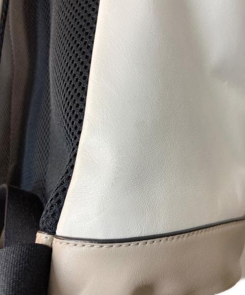 COACH（コーチ）COACH (コーチ) トラック バックパック カラーブロック シグネチャー キャンバス ベージュ×オレンジの古着・服飾アイテム