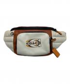 COACHコーチ）の古着「トラック ベルト バッグ」｜ブラウン×アイボリー
