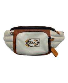 COACH（コーチ）の古着「トラック ベルト バッグ」｜ブラウン×アイボリー
