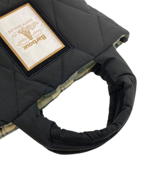 Barbour（バブアー）Barbour (バブアー) Mariah ミニ キルティング トートバッグ ブラックの古着・服飾アイテム