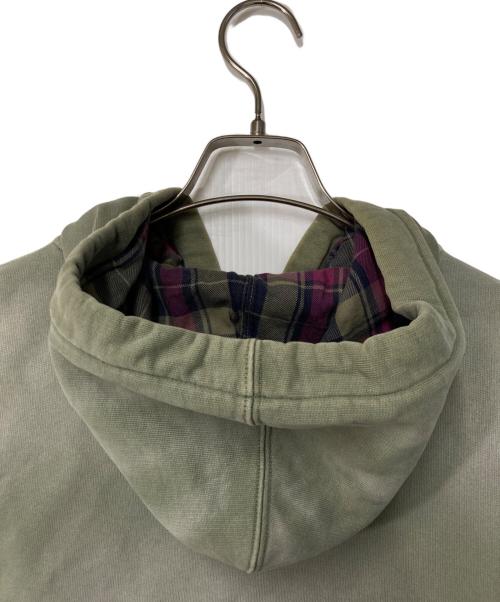 SUPREME（シュプリーム）SUPREME (シュプリーム) Bleached Zip Up Sweatshirt グリーン サイズ:Ｓの古着・服飾アイテム