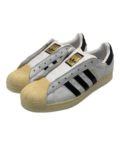adidas（アディダス）adidas (アディダス) SUPER STAR LACELESS ホワイト×ブラック サイズ:US9.5/UK9/FR43 1/3 /JP275/CHN265の古着・服飾アイテム