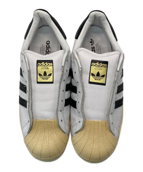 adidas（アディダス）adidas (アディダス) SUPER STAR LACELESS ホワイト×ブラック サイズ:US9.5/UK9/FR43 1/3 /JP275/CHN265の古着・服飾アイテム