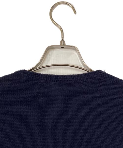 MACPHEE（マカフィー）MACPHEE (マカフィー) ハーフミラノリブ クロップドカーディガン ネイビー サイズ:Sの古着・服飾アイテム