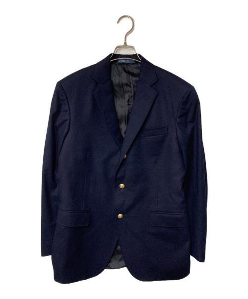 POLO RALPH LAUREN（ポロ・ラルフローレン）POLO RALPH LAUREN (ポロ・ラルフローレン) 段返り3B 金釦ウールブレザー ネイビー サイズ:37S-A5(下記採寸参照)の古着・服飾アイテム