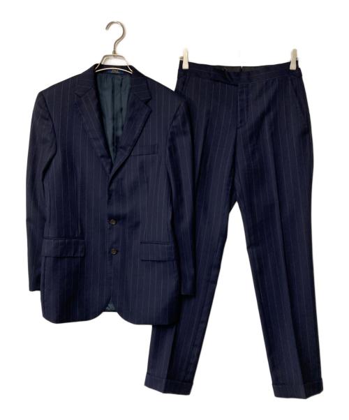POLO RALPH LAUREN（ポロ・ラルフローレン）POLO RALPH LAUREN (ポロ・ラルフローレン) ウールストライプセットアップ ネイビー サイズ:36Sの古着・服飾アイテム