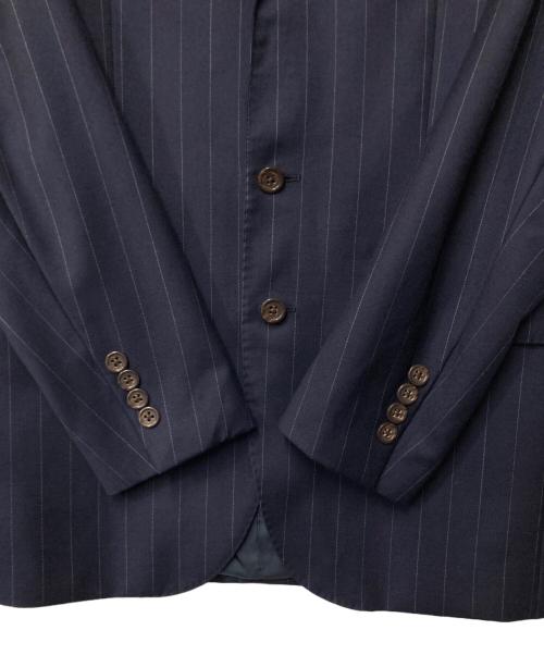 POLO RALPH LAUREN（ポロ・ラルフローレン）POLO RALPH LAUREN (ポロ・ラルフローレン) ウールストライプセットアップ ネイビー サイズ:36Sの古着・服飾アイテム