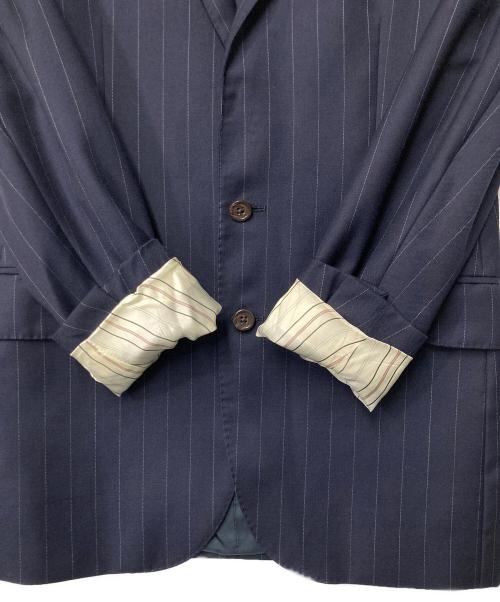 POLO RALPH LAUREN（ポロ・ラルフローレン）POLO RALPH LAUREN (ポロ・ラルフローレン) ウールストライプセットアップ ネイビー サイズ:36Sの古着・服飾アイテム