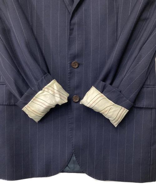 POLO RALPH LAUREN（ポロ・ラルフローレン）POLO RALPH LAUREN (ポロ・ラルフローレン) ウールストライプセットアップ ネイビー サイズ:36Sの古着・服飾アイテム