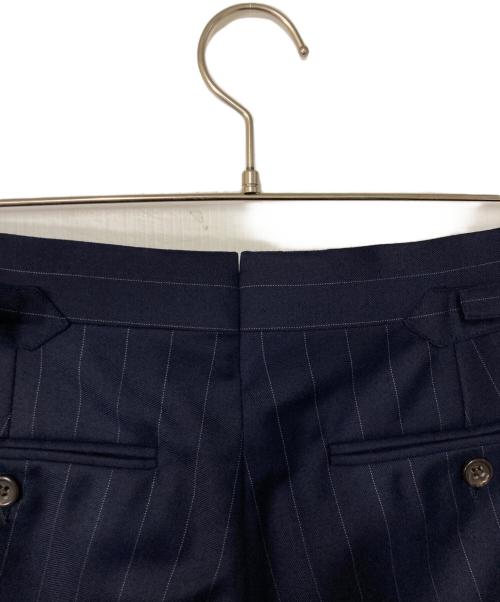 POLO RALPH LAUREN（ポロ・ラルフローレン）POLO RALPH LAUREN (ポロ・ラルフローレン) ウールストライプセットアップ ネイビー サイズ:36Sの古着・服飾アイテム