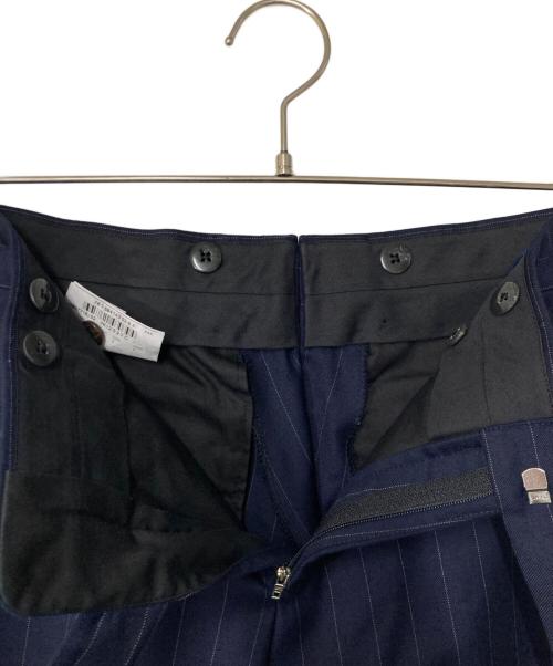 POLO RALPH LAUREN（ポロ・ラルフローレン）POLO RALPH LAUREN (ポロ・ラルフローレン) ウールストライプセットアップ ネイビー サイズ:36Sの古着・服飾アイテム