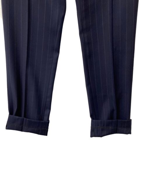 POLO RALPH LAUREN（ポロ・ラルフローレン）POLO RALPH LAUREN (ポロ・ラルフローレン) ウールストライプセットアップ ネイビー サイズ:36Sの古着・服飾アイテム