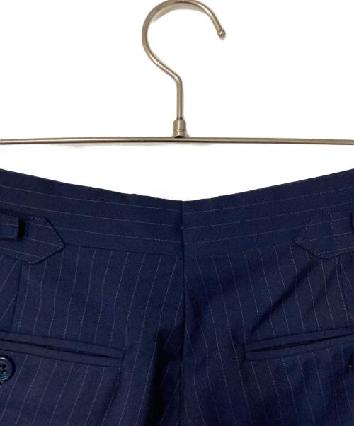 POLO RALPH LAUREN（ポロ・ラルフローレン）POLO RALPH LAUREN (ポロ・ラルフローレン) ストライプウールセットアップ ネイビー サイズ:36Sの古着・服飾アイテム