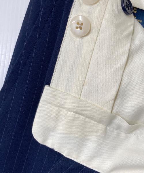 POLO RALPH LAUREN（ポロ・ラルフローレン）POLO RALPH LAUREN (ポロ・ラルフローレン) ストライプウールセットアップ ネイビー サイズ:36Sの古着・服飾アイテム