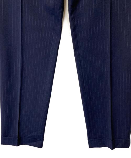POLO RALPH LAUREN（ポロ・ラルフローレン）POLO RALPH LAUREN (ポロ・ラルフローレン) ストライプウールセットアップ ネイビー サイズ:36Sの古着・服飾アイテム