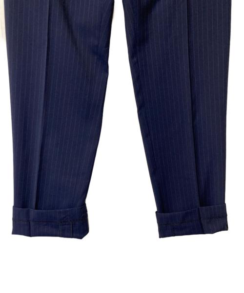 POLO RALPH LAUREN（ポロ・ラルフローレン）POLO RALPH LAUREN (ポロ・ラルフローレン) ストライプウールセットアップ ネイビー サイズ:36Sの古着・服飾アイテム