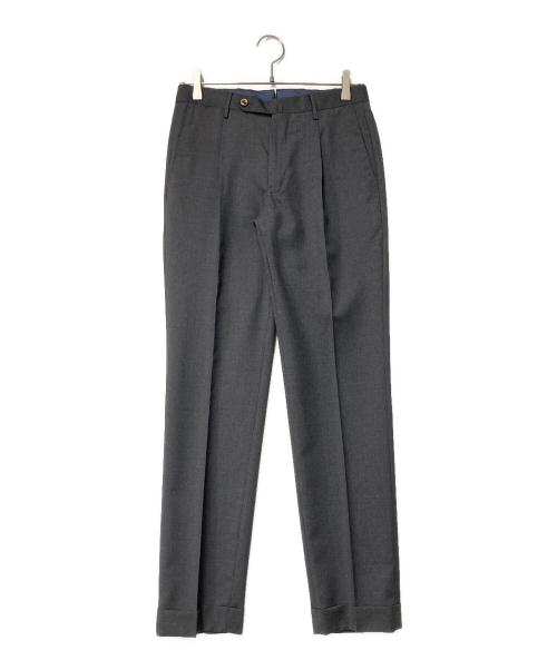 torino（トリノ）torino (トリノ) SUPER100s ウールパンツ グレー サイズ:44の古着・服飾アイテム