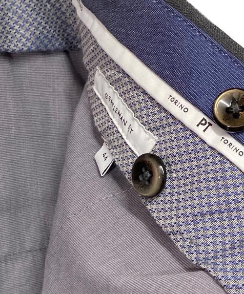 torino（トリノ）torino (トリノ) SUPER100s ウールパンツ グレー サイズ:44の古着・服飾アイテム