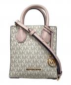 MICHAEL KORSマイケル・コース）の古着「シグネチャー2WAYショルダーバッグ」｜ベージュ×ピンク