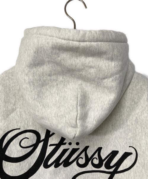 stussy（ステューシー）stussy (ステューシー) プルオーバーパーカー アイボリー サイズ:Lの古着・服飾アイテム