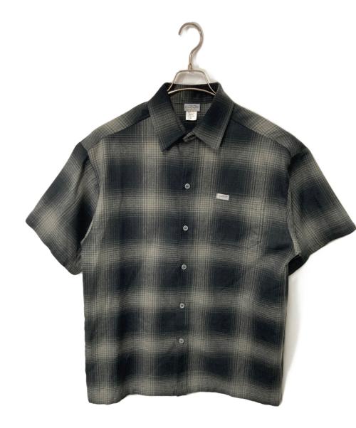CalTop（キャルトップ）CalTop (キャルトップ) オンブレチェックシャツ ブラック×グレー サイズ:Ｍの古着・服飾アイテム