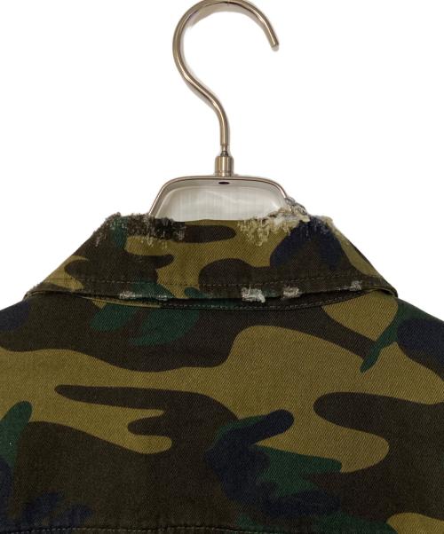 BALENCIAGA（バレンシアガ）BALENCIAGA (バレンシアガ) Camouflage Print Army Jacket カーキ サイズ:XXSの古着・服飾アイテム
