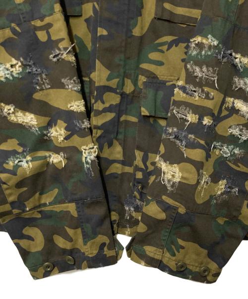 BALENCIAGA（バレンシアガ）BALENCIAGA (バレンシアガ) Camouflage Print Army Jacket カーキ サイズ:XXSの古着・服飾アイテム