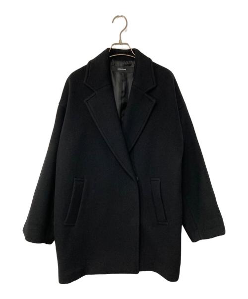 JOURNAL STANDARD（ジャーナルスタンダード）JOURNAL STANDARD (ジャーナルスタンダード) スーパー140ビーバーテーラーコート ブラック サイズ:38の古着・服飾アイテム