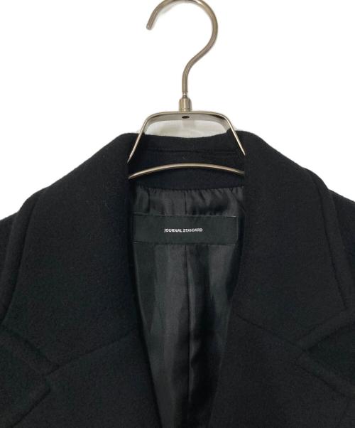JOURNAL STANDARD（ジャーナルスタンダード）JOURNAL STANDARD (ジャーナルスタンダード) スーパー140ビーバーテーラーコート ブラック サイズ:38の古着・服飾アイテム
