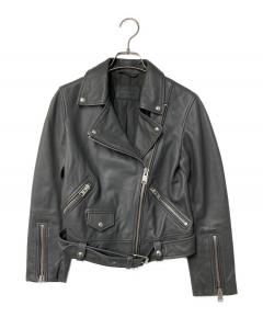 中古・古着通販】DELAN (デラン) レザージャケット ブラック サイズ:40
