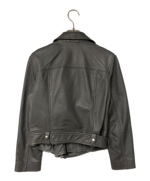 ALL SAINTS（オールセインツ）ALL SAINTS (オールセインツ) ラムレザーダブルライダースジャケット グレー サイズ:EU 34の古着・服飾アイテム