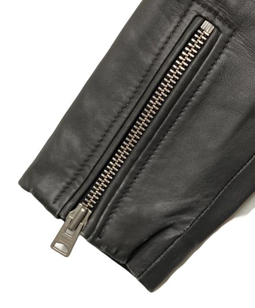 ALL SAINTS（オールセインツ）ALL SAINTS (オールセインツ) ラムレザーダブルライダースジャケット グレー サイズ:EU 34の古着・服飾アイテム