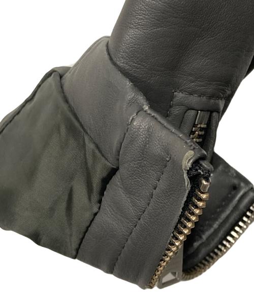ALL SAINTS（オールセインツ）ALL SAINTS (オールセインツ) ラムレザーダブルライダースジャケット グレー サイズ:EU 34の古着・服飾アイテム