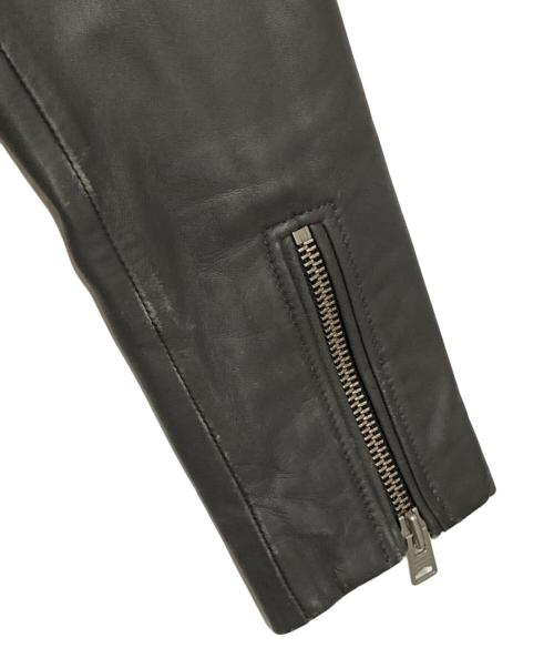 ALL SAINTS（オールセインツ）ALL SAINTS (オールセインツ) ラムレザーダブルライダースジャケット グレー サイズ:EU 34の古着・服飾アイテム