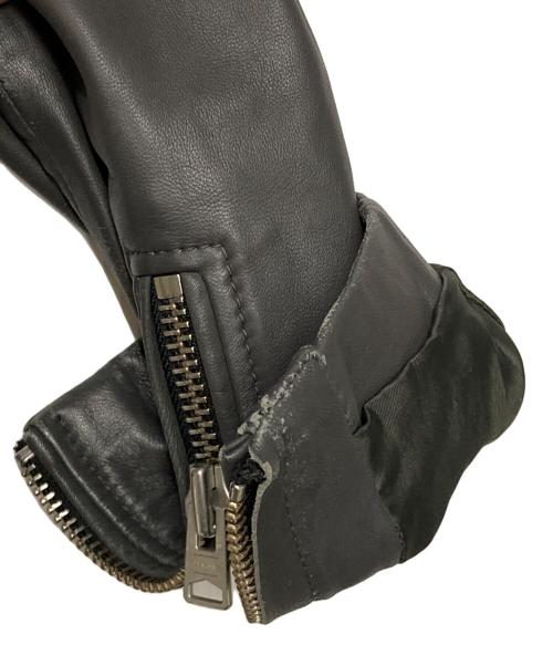 ALL SAINTS（オールセインツ）ALL SAINTS (オールセインツ) ラムレザーダブルライダースジャケット グレー サイズ:EU 34の古着・服飾アイテム