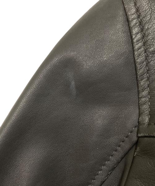 ALL SAINTS（オールセインツ）ALL SAINTS (オールセインツ) ラムレザーダブルライダースジャケット グレー サイズ:EU 34の古着・服飾アイテム