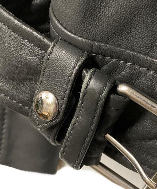 ALL SAINTS（オールセインツ）ALL SAINTS (オールセインツ) ラムレザーダブルライダースジャケット グレー サイズ:EU 34の古着・服飾アイテム