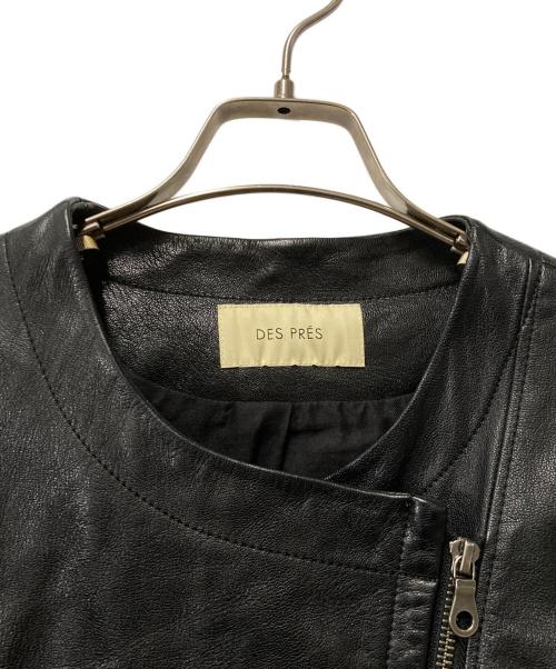 DES PRES（デ プレ）DES PRES (デ プレ) ラムレザージャケット ブラック サイズ:1の古着・服飾アイテム