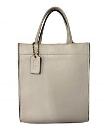 COACH（コーチ）の古着「ミニ カシン トート 2WAY ショルダーバッグ」｜ベージュ