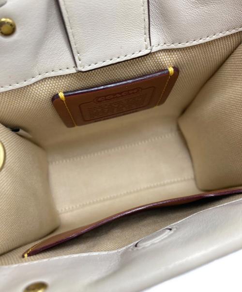 COACH（コーチ）COACH (コーチ) ミニ カシン トート 2WAY ショルダーバッグ ベージュの古着・服飾アイテム